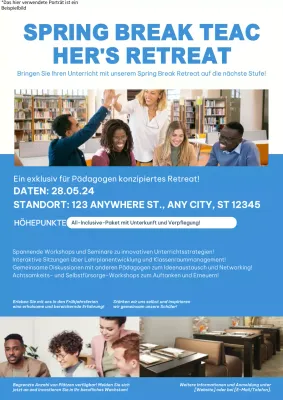 Förderung von Lehrerfreizeiten in den Frühjahrsferien