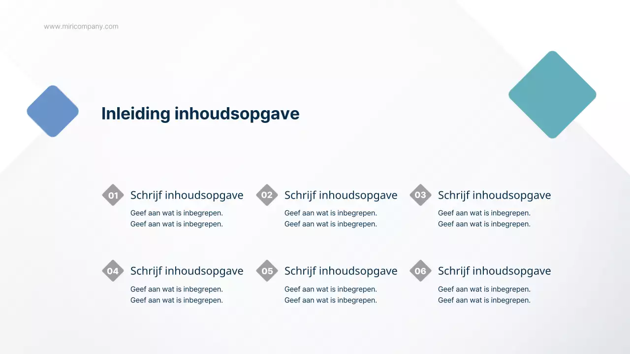 Een eenvoudig rapport voor de publieke sector in lichtblauw en mintgroen