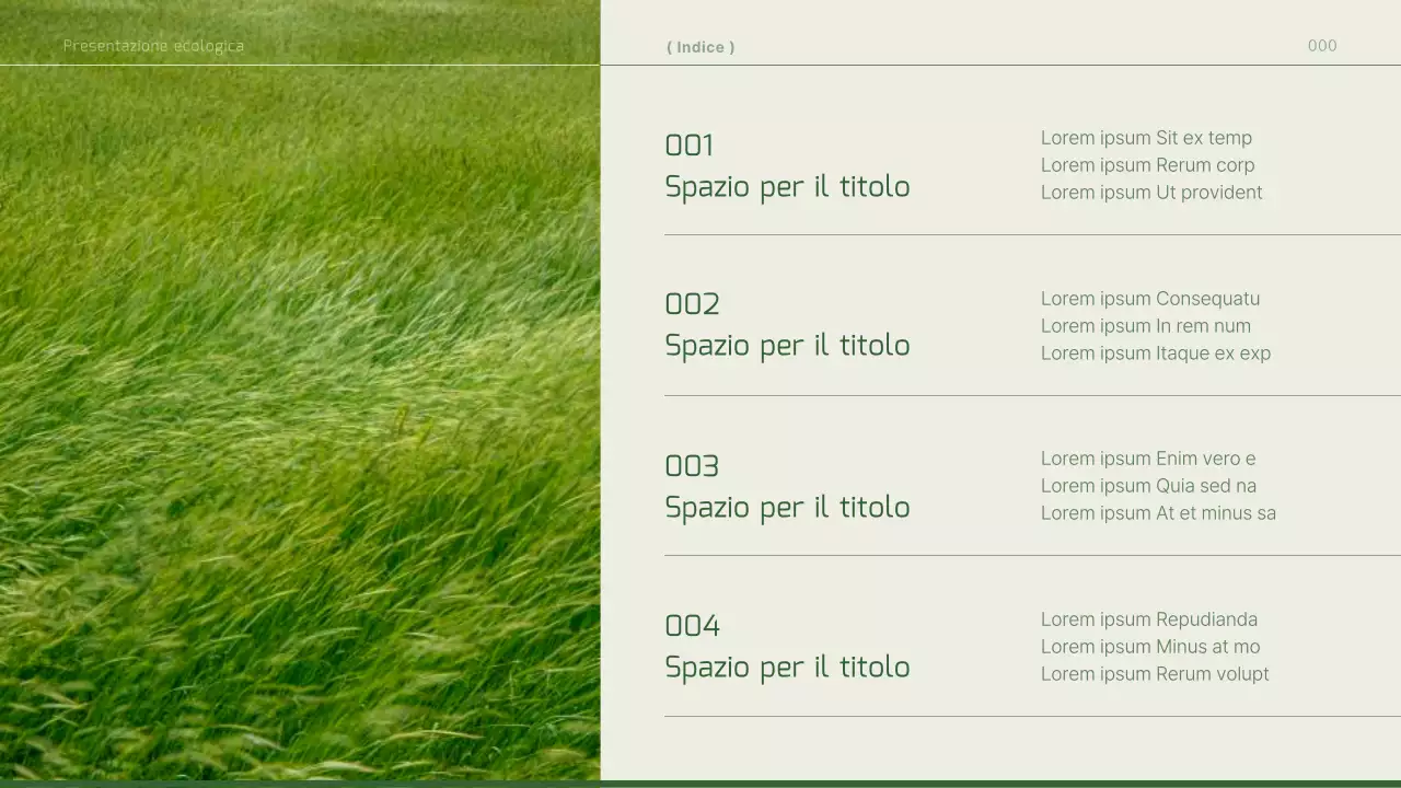 Una moderna relazione verde in verde e avorio