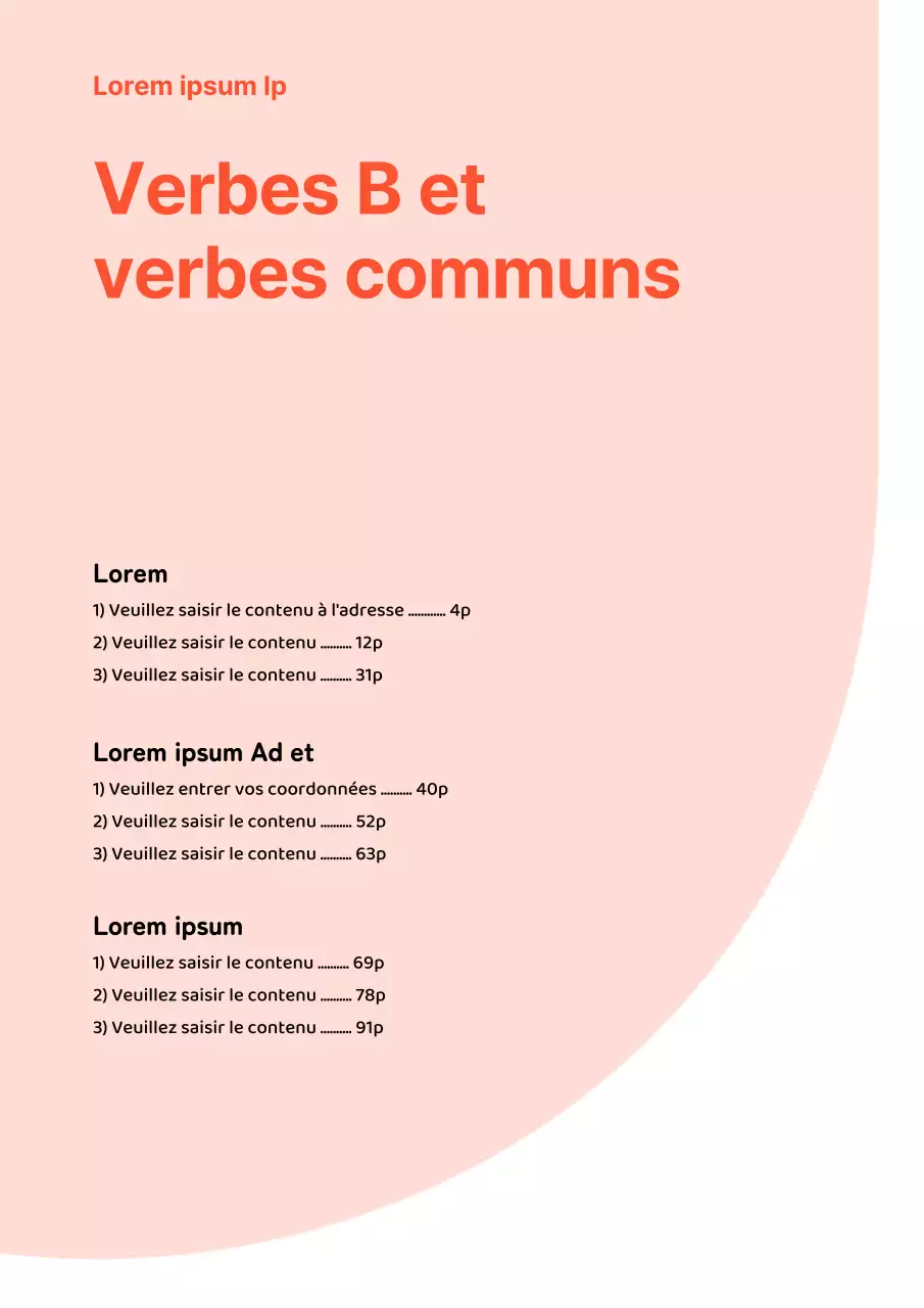 Cahier d'exercices d'anglais tendance en orange et blanc