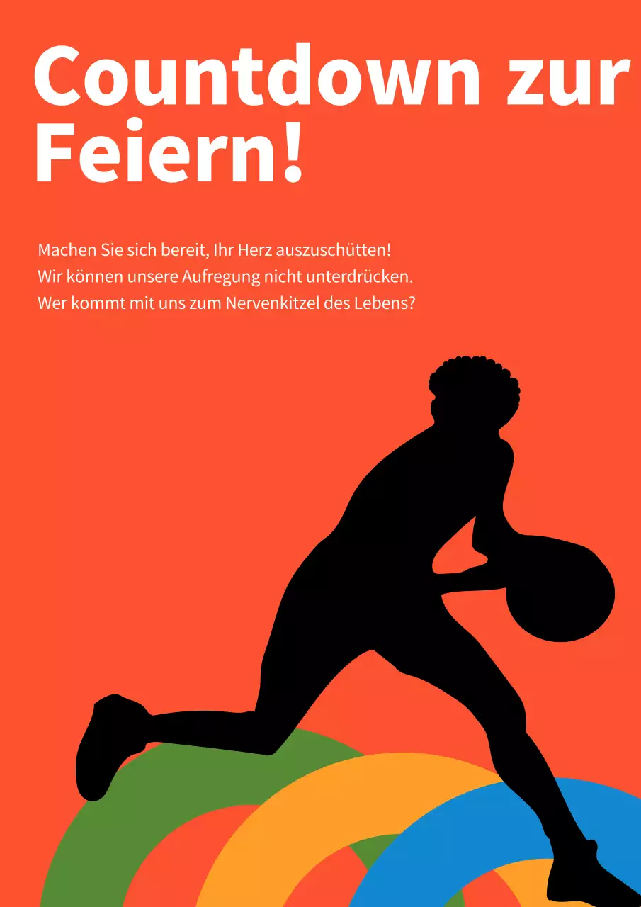 Blau und orange moderne konvention award werbevorlage