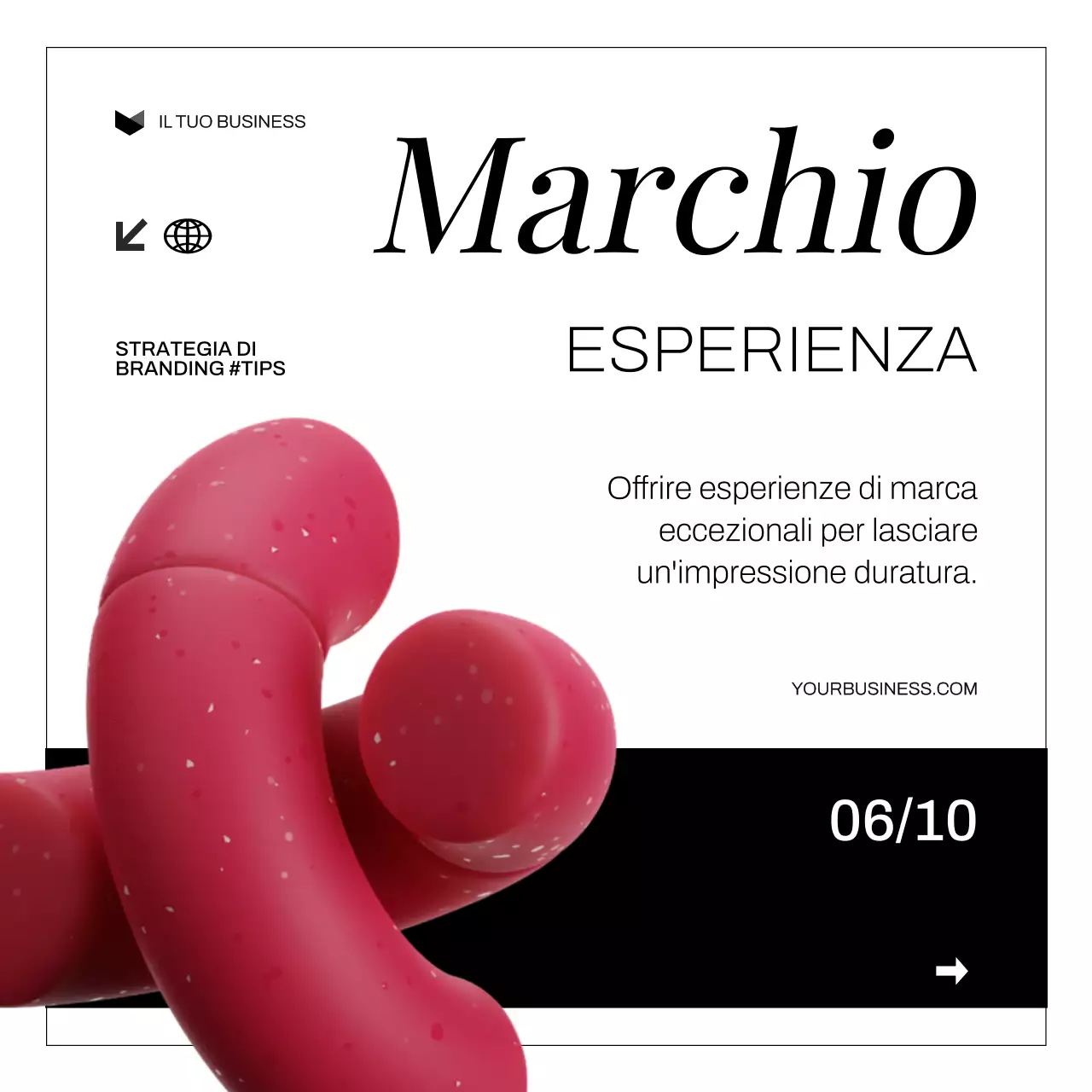 Bianco Nero Moderno Audace Strategia di costruzione del marchio Suggerimenti Carosello di Instagram