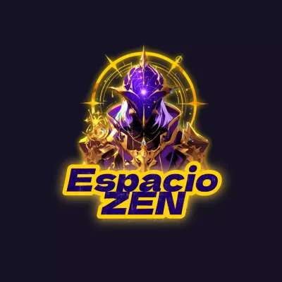 Cubierta de Logotipo de Vídeo Zen Espacial Moderno Amarillo y Morado
