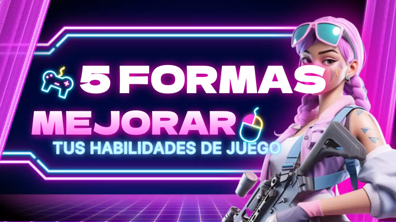 Portada de YouTube de estilo cyberpunk en negro y morado