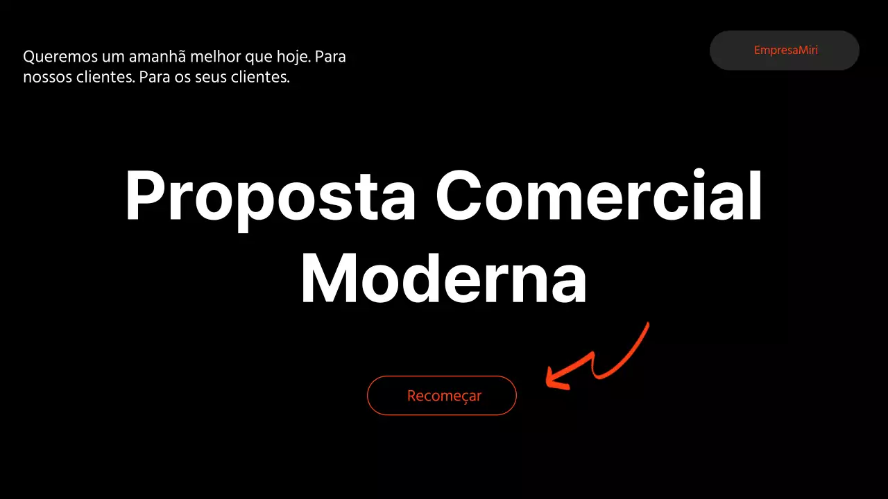Proposta de layout comercial moderno a preto e branco