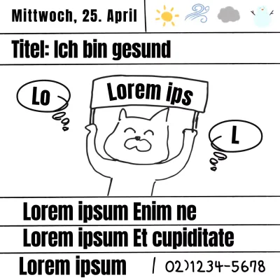 Eine weiße, kränklich aussehende Werbung für eine Klinik für chinesische Medizin