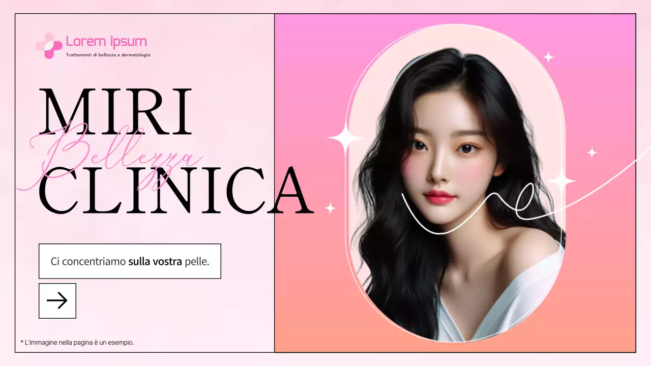 Avviso dell'Ospedale di cura avanzata rosa e arancione