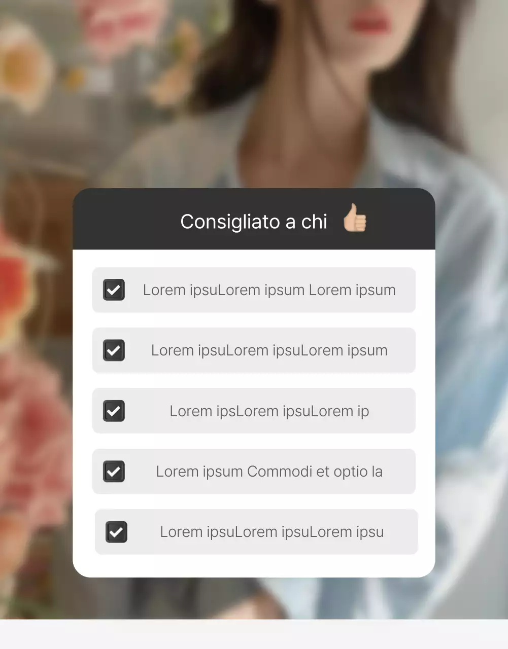 Punti di controllo e pubblicità per un centro commerciale di moda, decorati con un semplice stile emoji bianco e grigio.