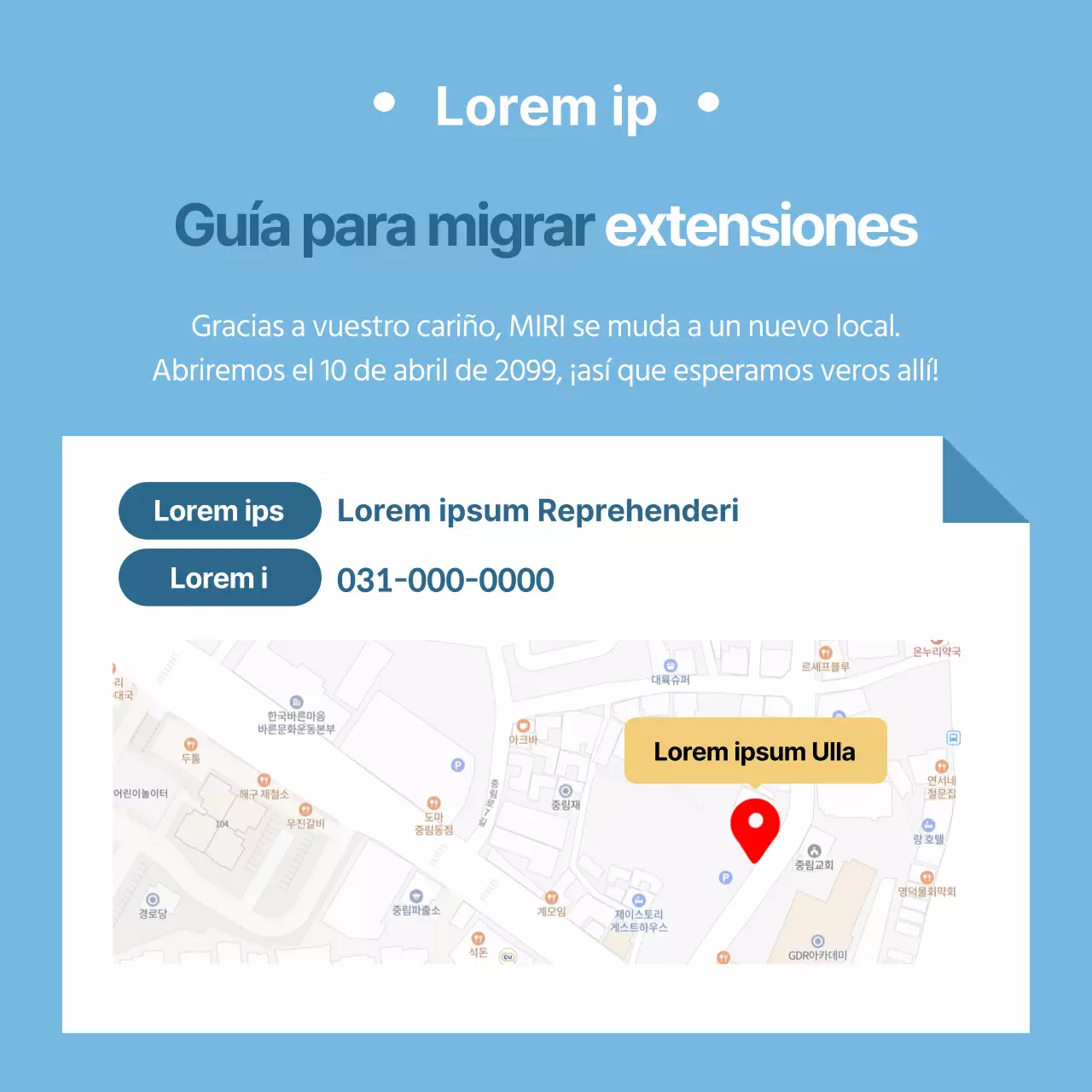 Anuncio de ampliación del restaurante Blue's Simple