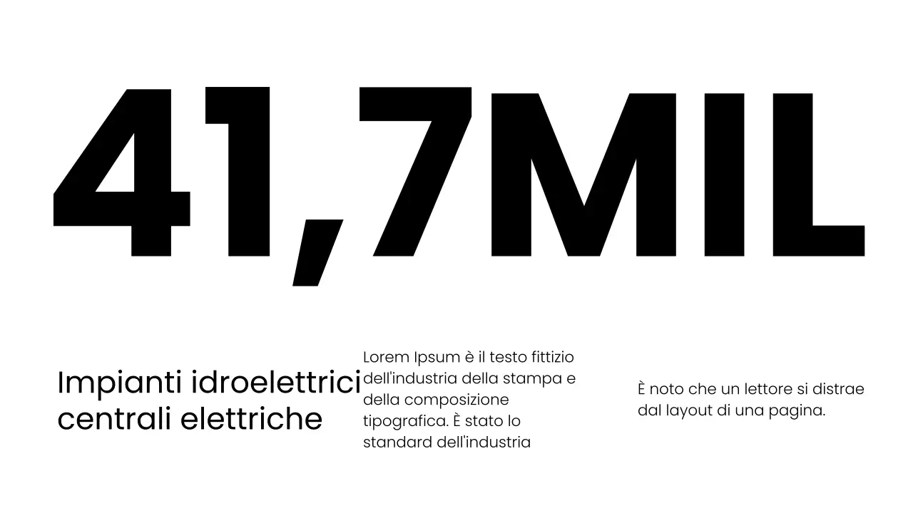 Proposta di layout aziendale moderno in bianco e nero