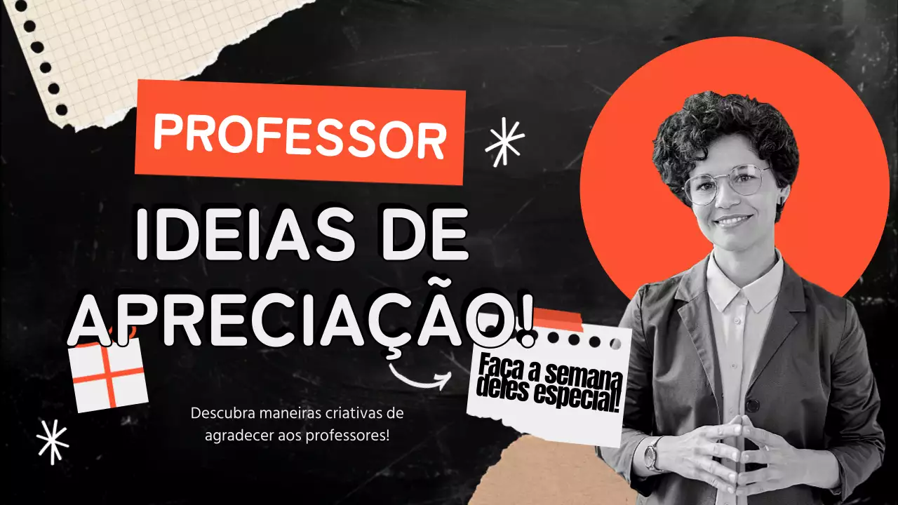 Preto e azul Moderno Publicidade da Semana Nacional de Valorização do Professor