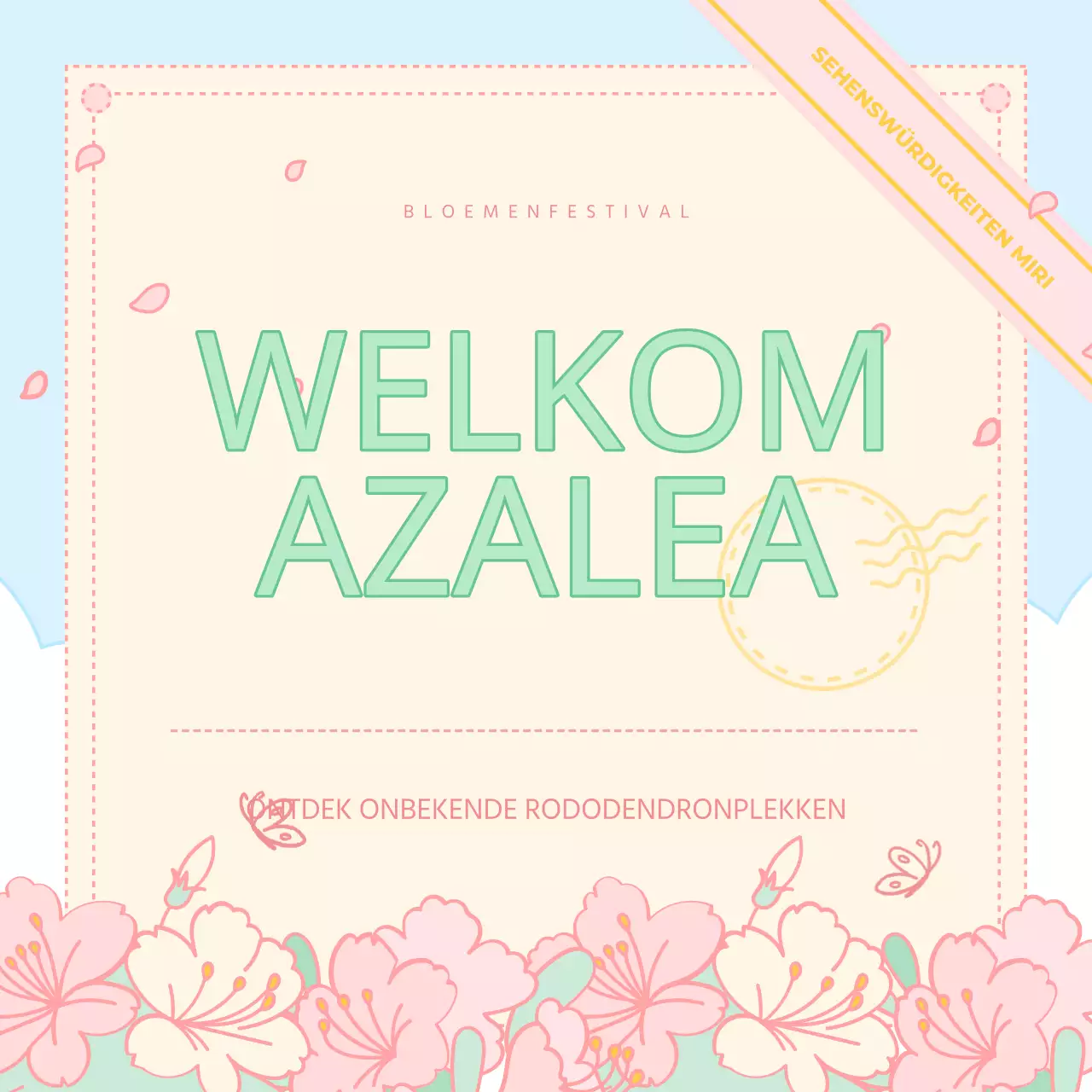 Over het Roze en Gele Rododendronfestival