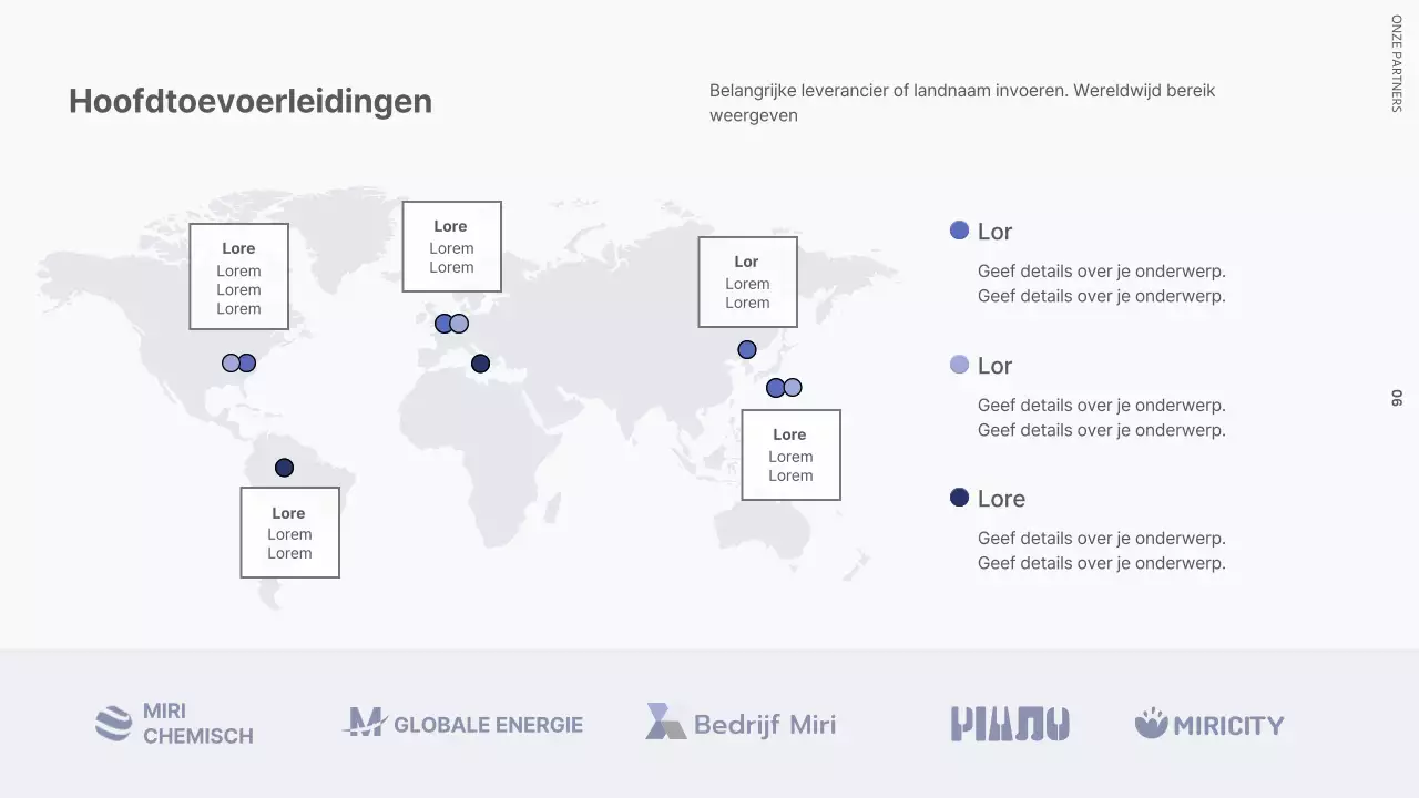Bedrijfs sollicitatiebrief met een moderne fabriek in zwart-wit en marineblauw