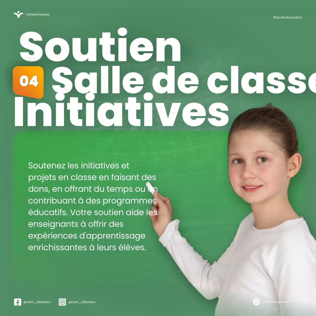 Vert Orange Moderne Semaine nationale d'appréciation des enseignants Microblog Carousel Tips