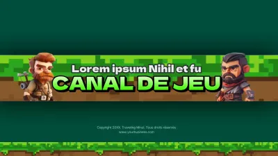 Jeu fantastique vert et noir YouTube ChannelArt