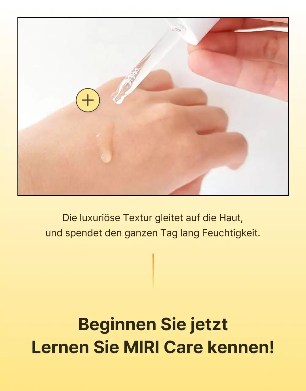 Werben Sie für eine einfache Hautpflege-Kosmetik-Checkpoint-Seite in Gelb und Orange