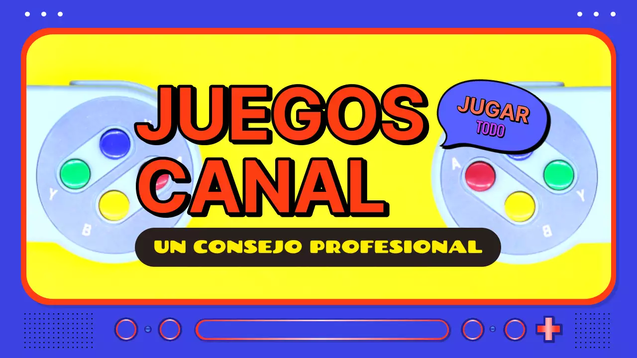 Promociona tu canal de juegos con un toque de azul y amarillo