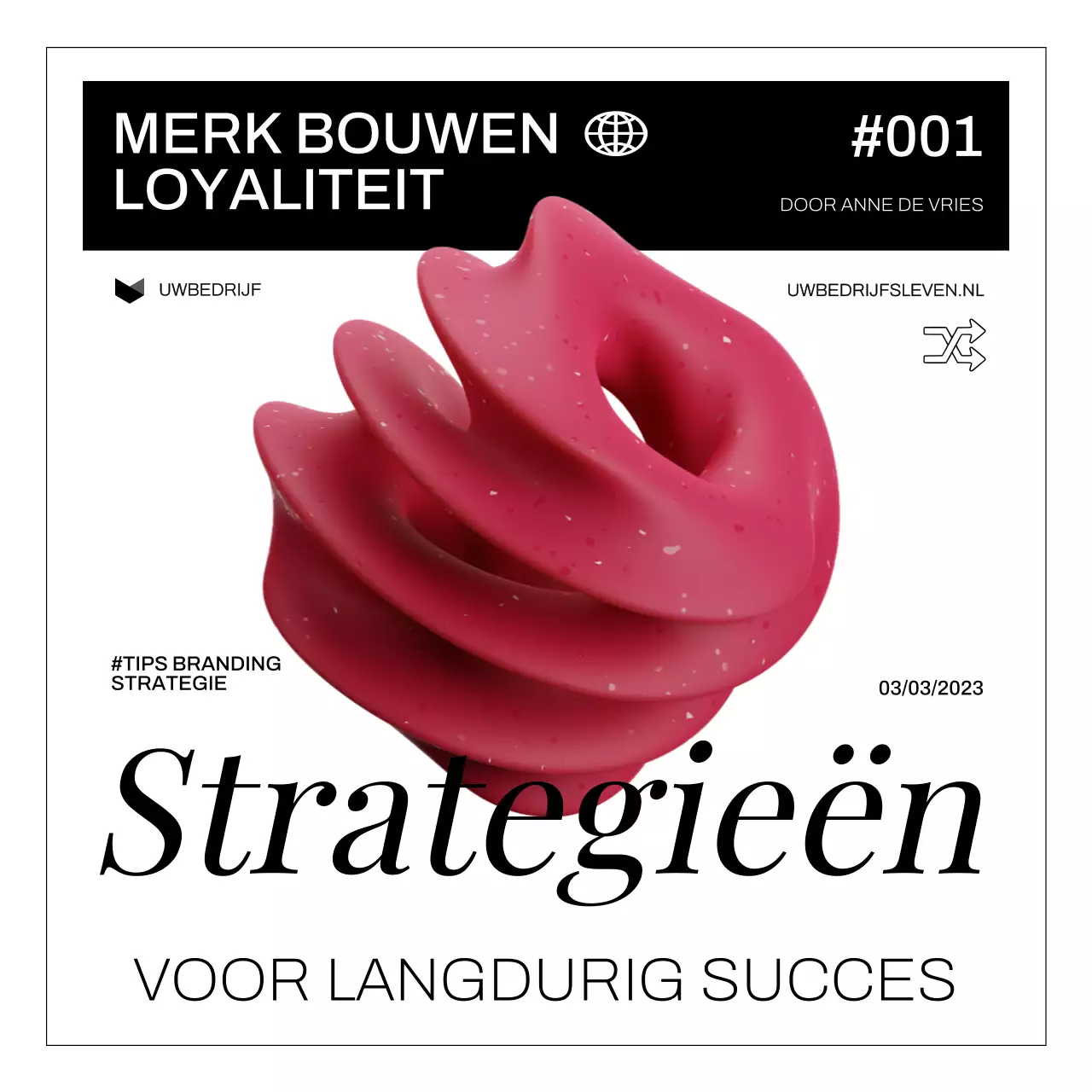 Wit Zwart Modern Vet Merkopbouw Strategie Tips Instagram Carrousel