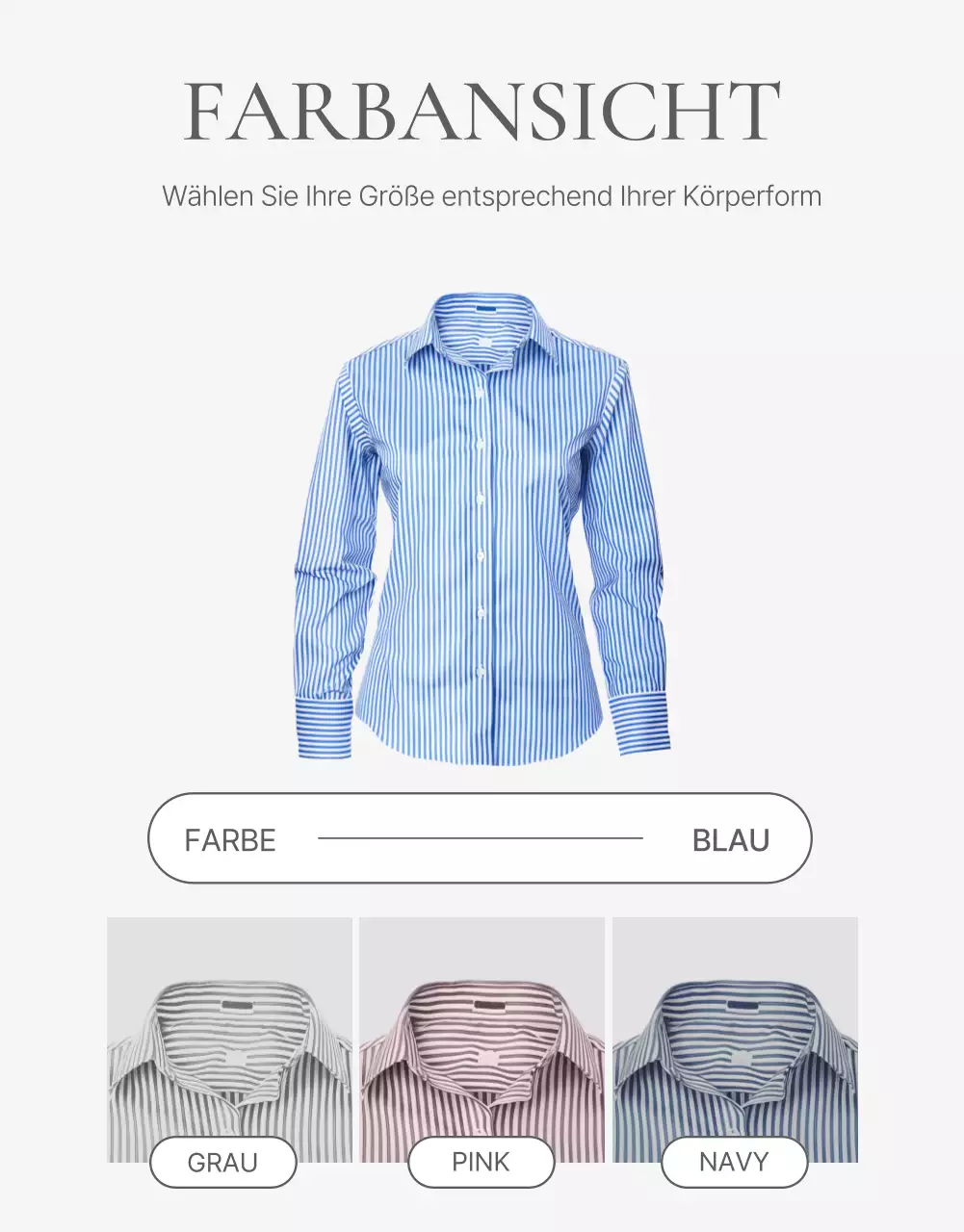 Eine Anzeige für ein Modezentrum mit einfachen weißen und grauen stilisierten Emojis