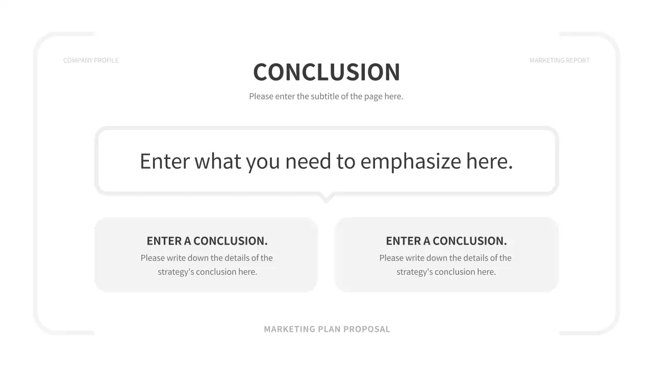 화이트 미니멀 마케팅 계획 문서 프레젠테이션