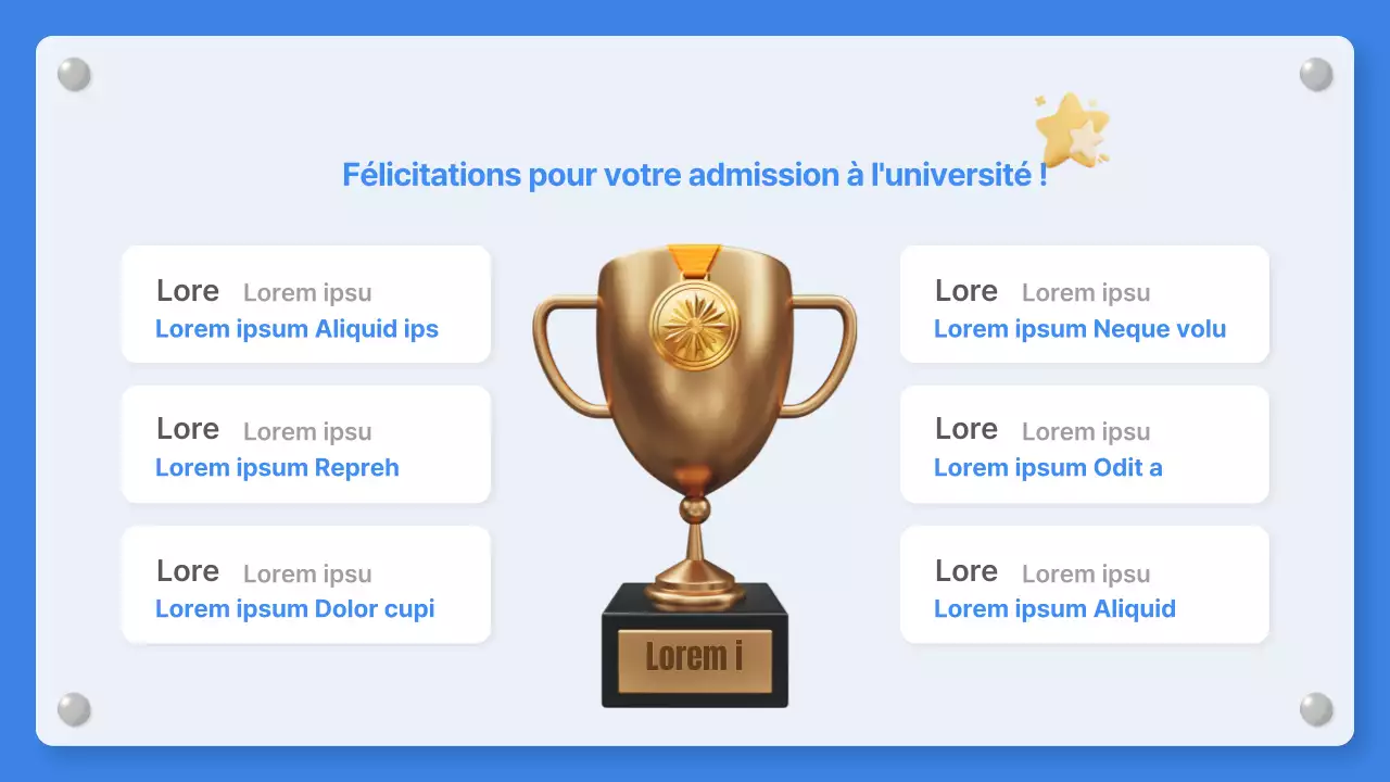 Un simple avis d'école bleu et blanc