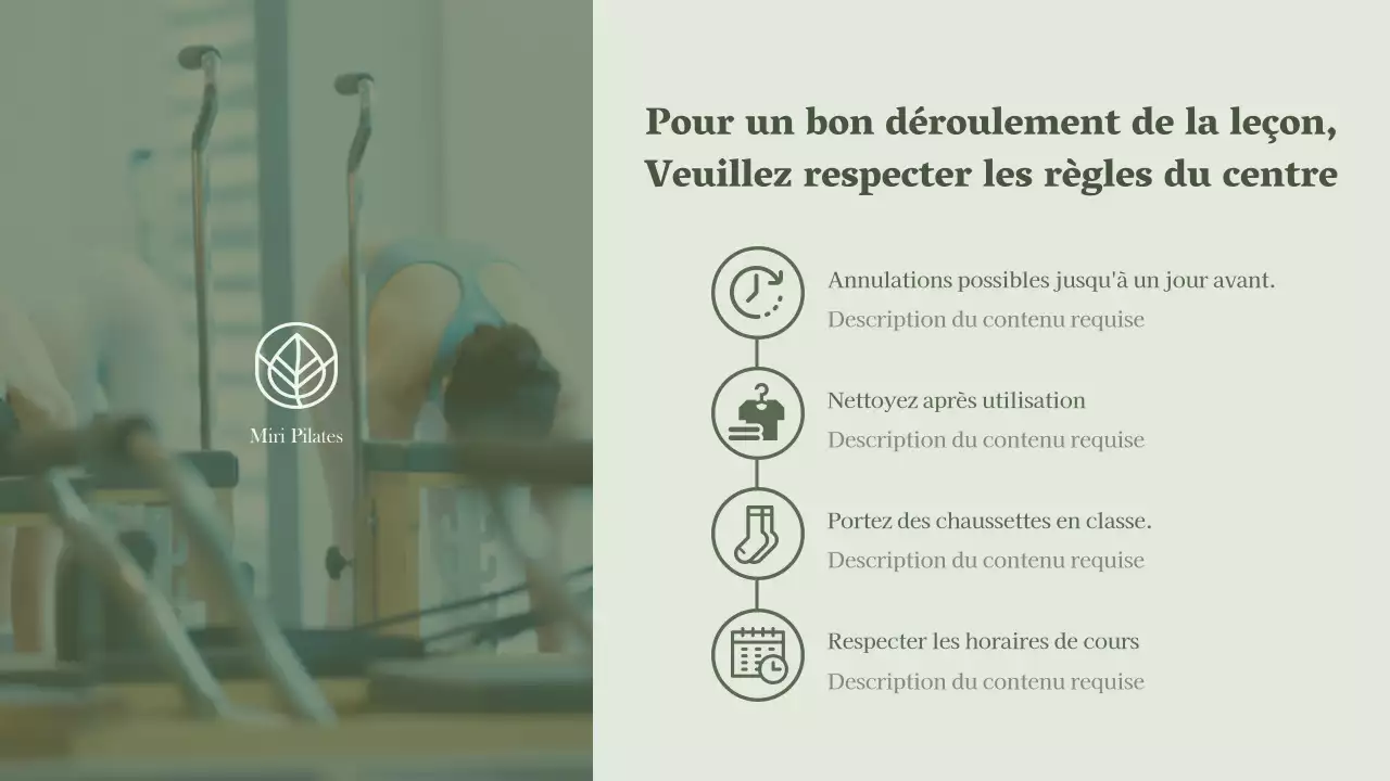 Une introduction minimaliste à la méthode Pilates en vert et vert lime