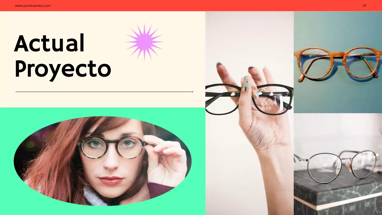 Purple Green Bold Fashion Perfil empresarial Presentación de la empresa