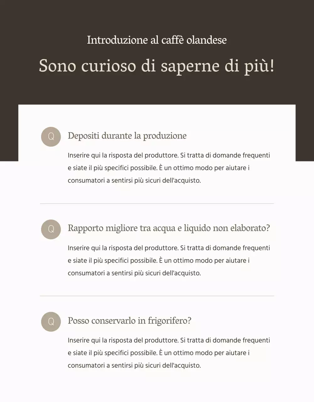 Caffè olandese moderno in beige e avorio spiegato