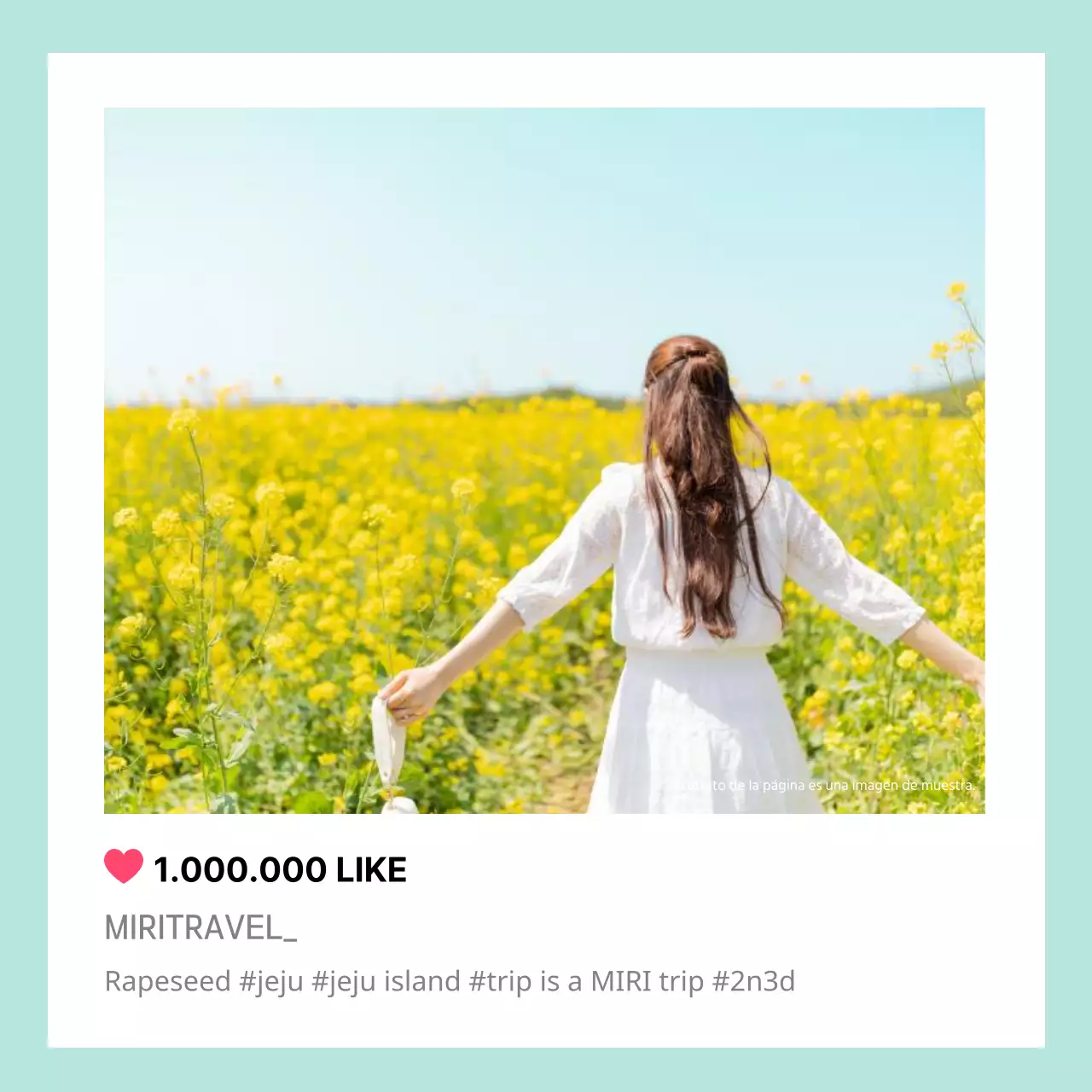 Anuncio sencillo de viajes nacionales en azul claro