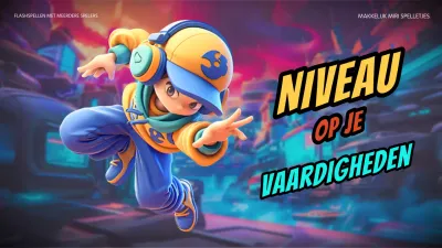 Blauw en oranje flashy spelhandleiding video cover