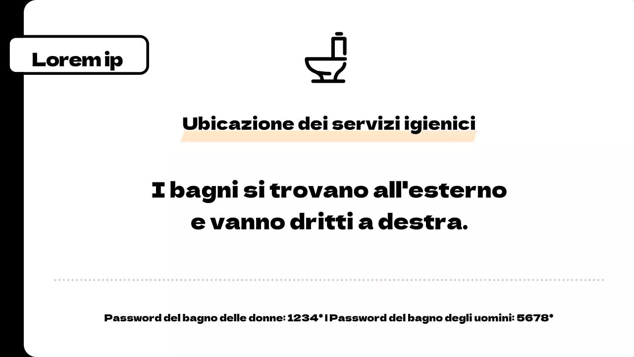 Una raccolta di semplici annunci scolastici arancioni