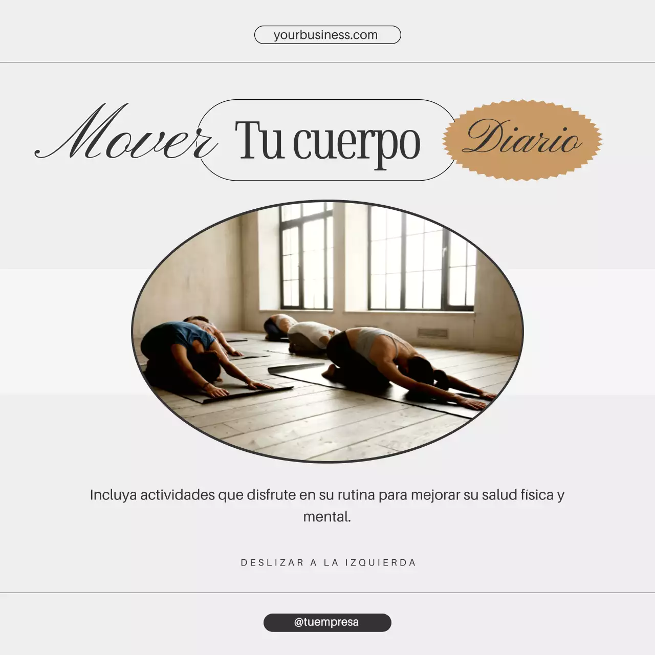 Gris Oro Contenido Mínimo Estilo de Vida Saludable Consejos Instagram Post Carrusel