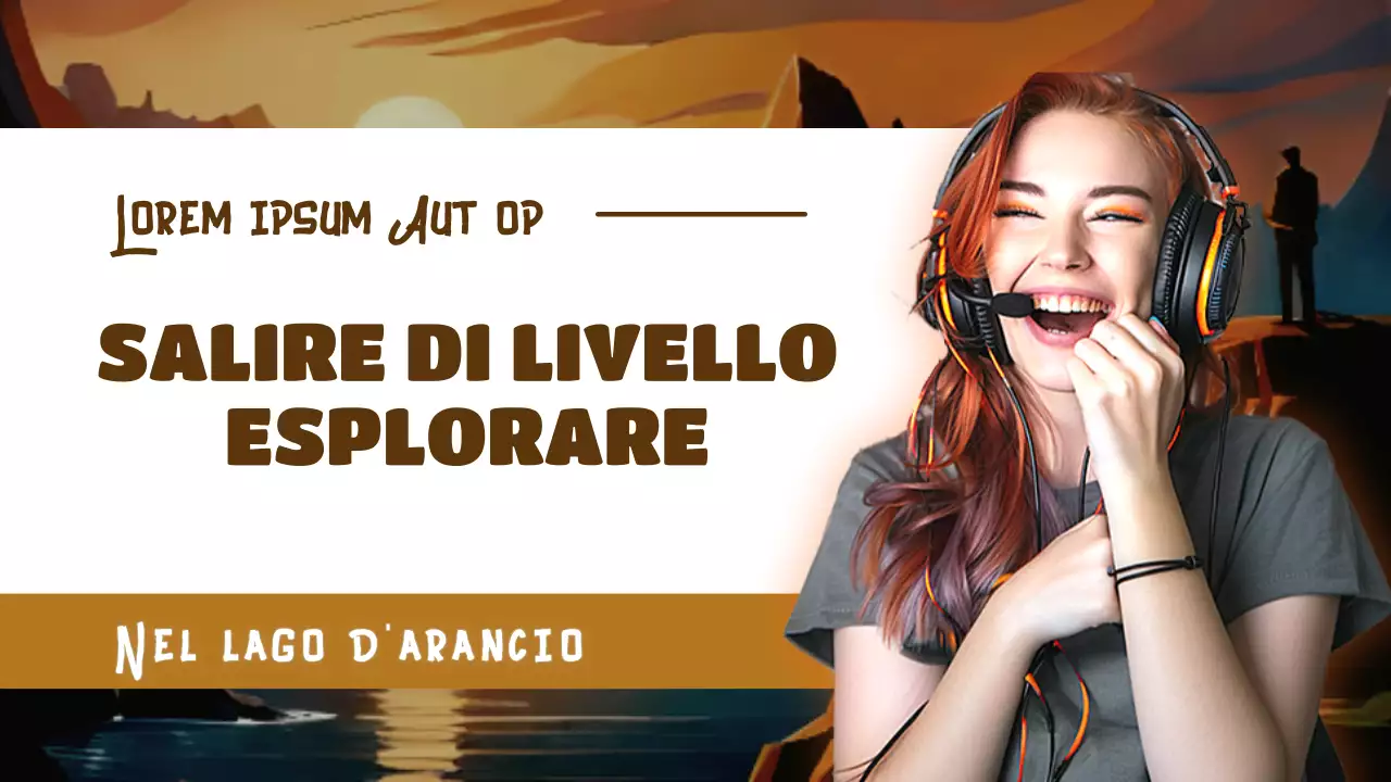 Promuovere un canale di gioco ispirato alla natura rossa e marrone