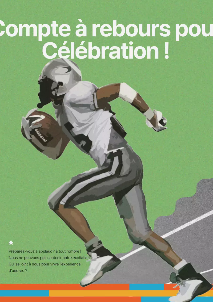 Publicité sportive vintage en vert