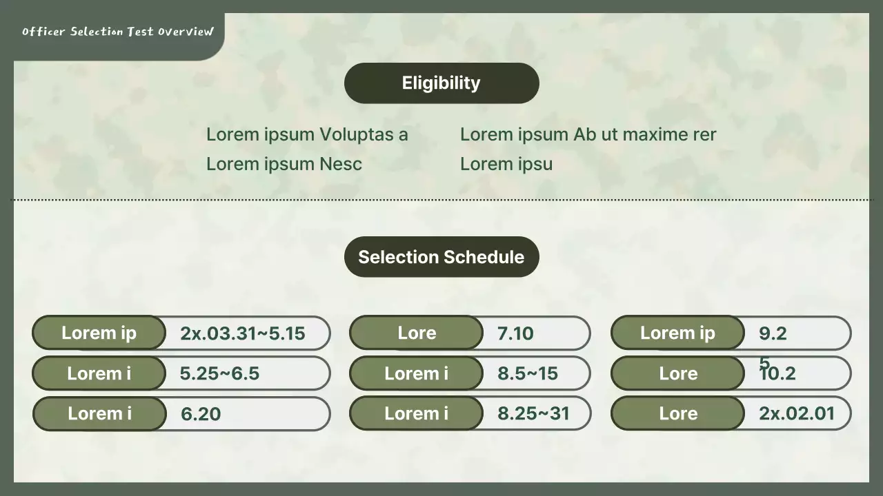 Apresentação do anúncio de recrutamento tradicional verde