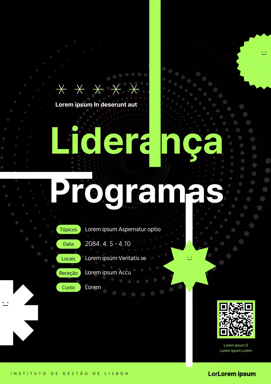 Promover uma bolsa de executivos moderna a preto e branco