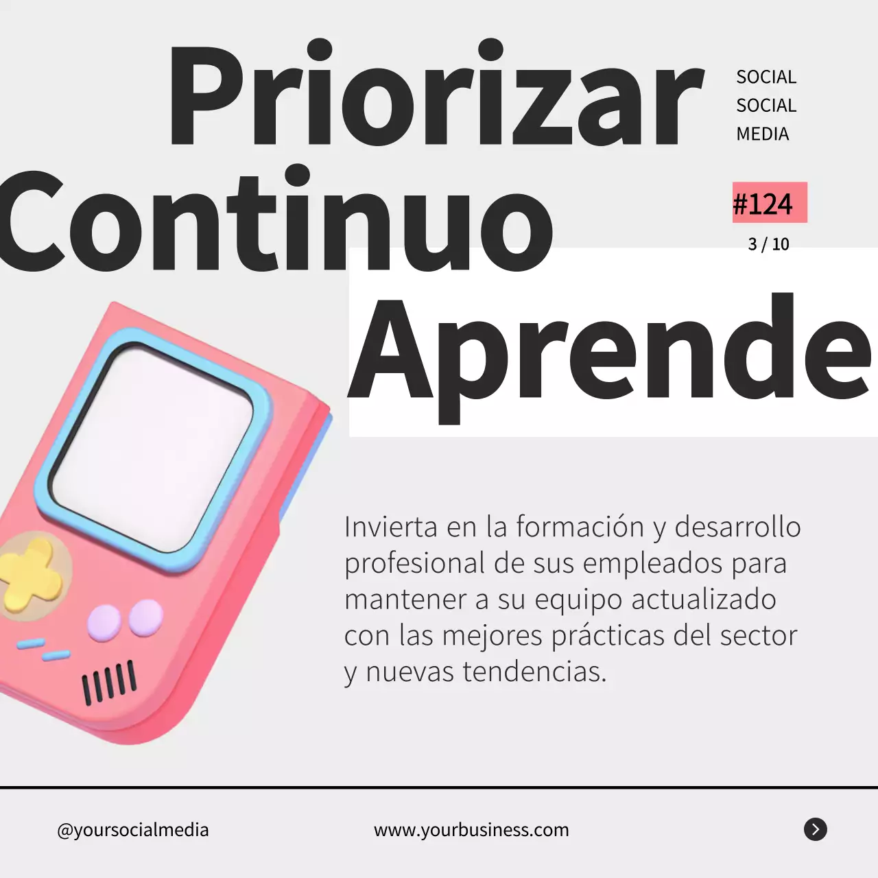 Gris Retro Negrita Estrategia Empresarial Consejos Instagram Carrusel Post