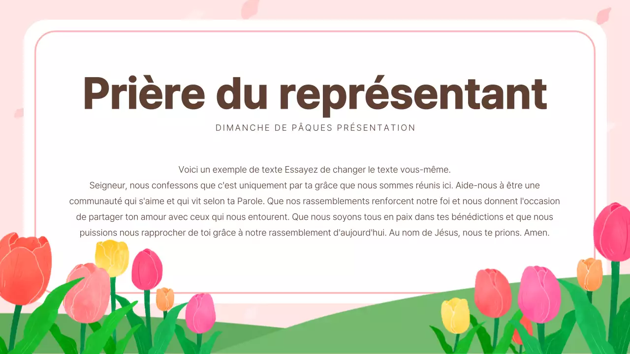 Plans de leçons pour la zone de culte de Pâques rose et blanche