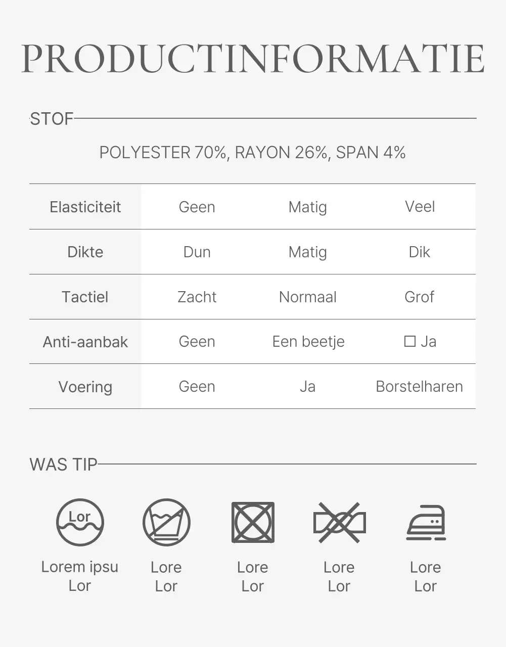 Een advertentie in een winkelcentrum met eenvoudige witte en grijze gestileerde emoji's