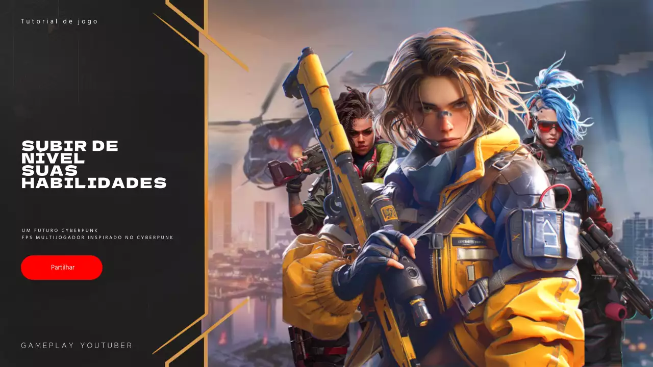 Capa de vídeo do tutorial Cyberpunk prateado e azul