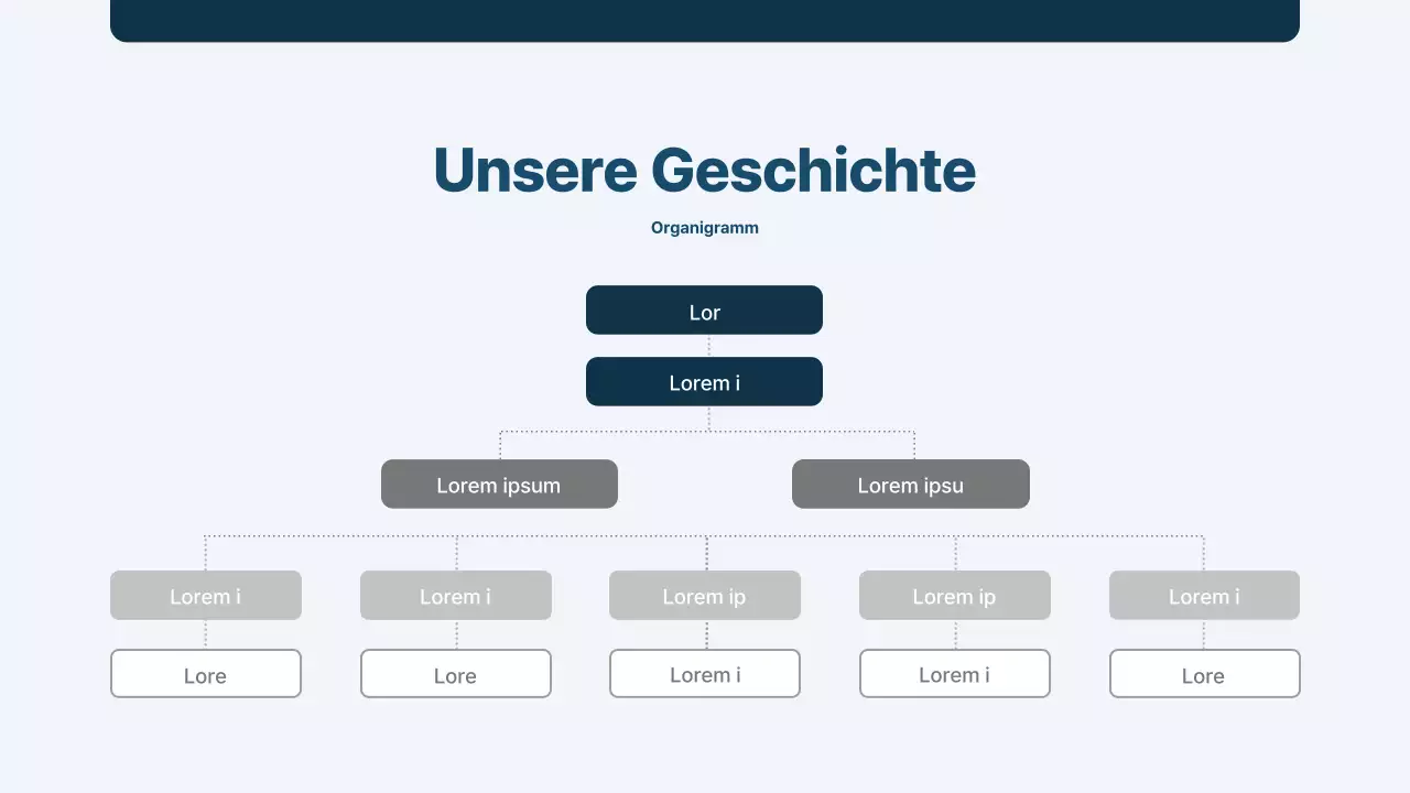 Ein schlichter, marineblauer Bericht eines Bauunternehmens über die Zeitmessung