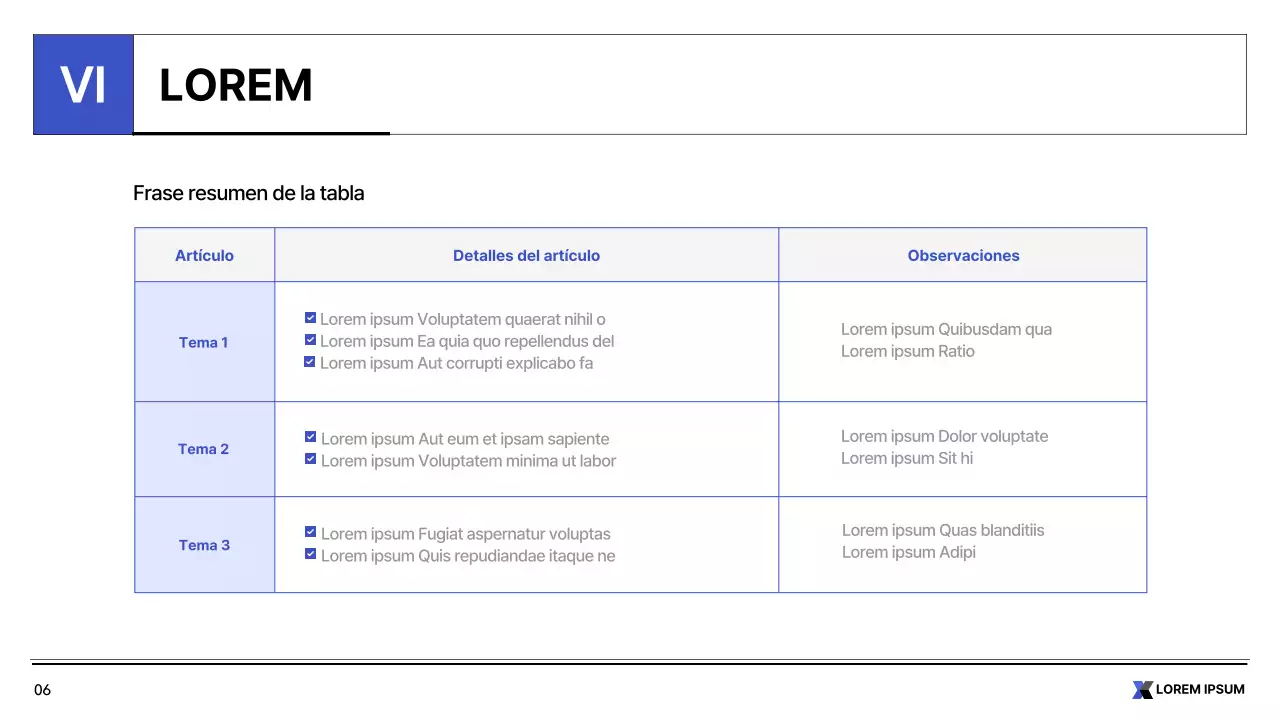 Informe imprimible sencillo en blanco y azul sobre el sector público