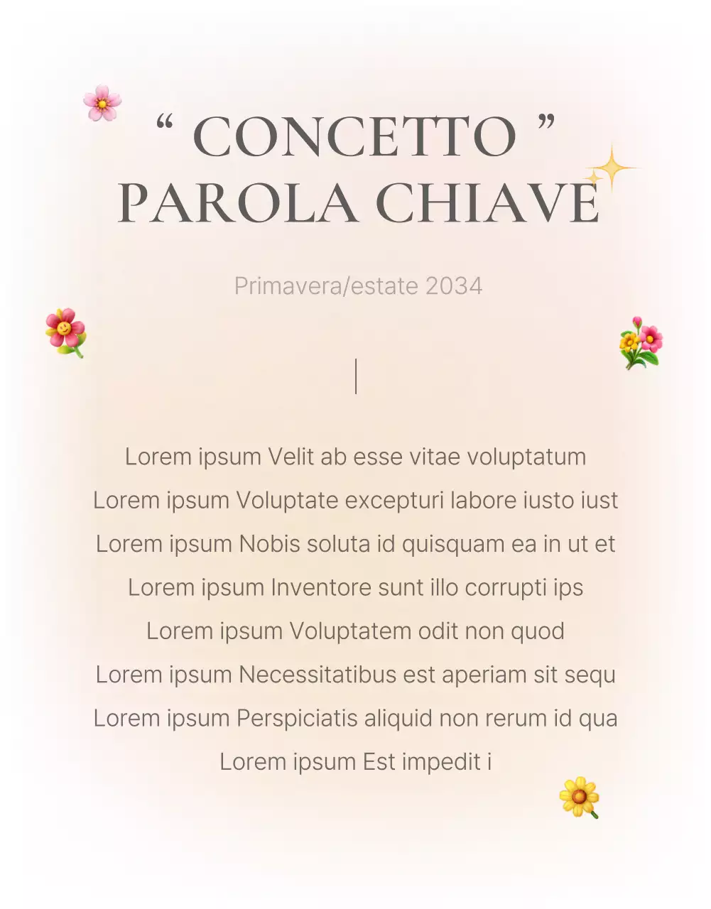 Una pagina introduttiva o un annuncio per un centro commerciale di moda con uno stile semplice di emoji bianche e grigie.