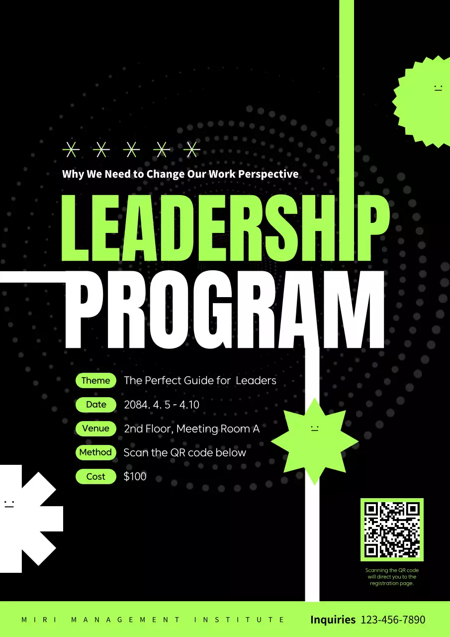 Promote a black-and-white, modern executive exchange