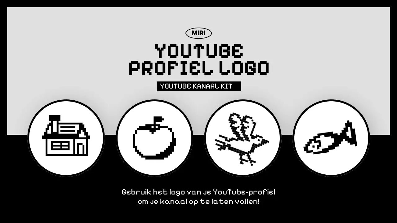 YouTube-thumbnail modern gamen in zwart-wit