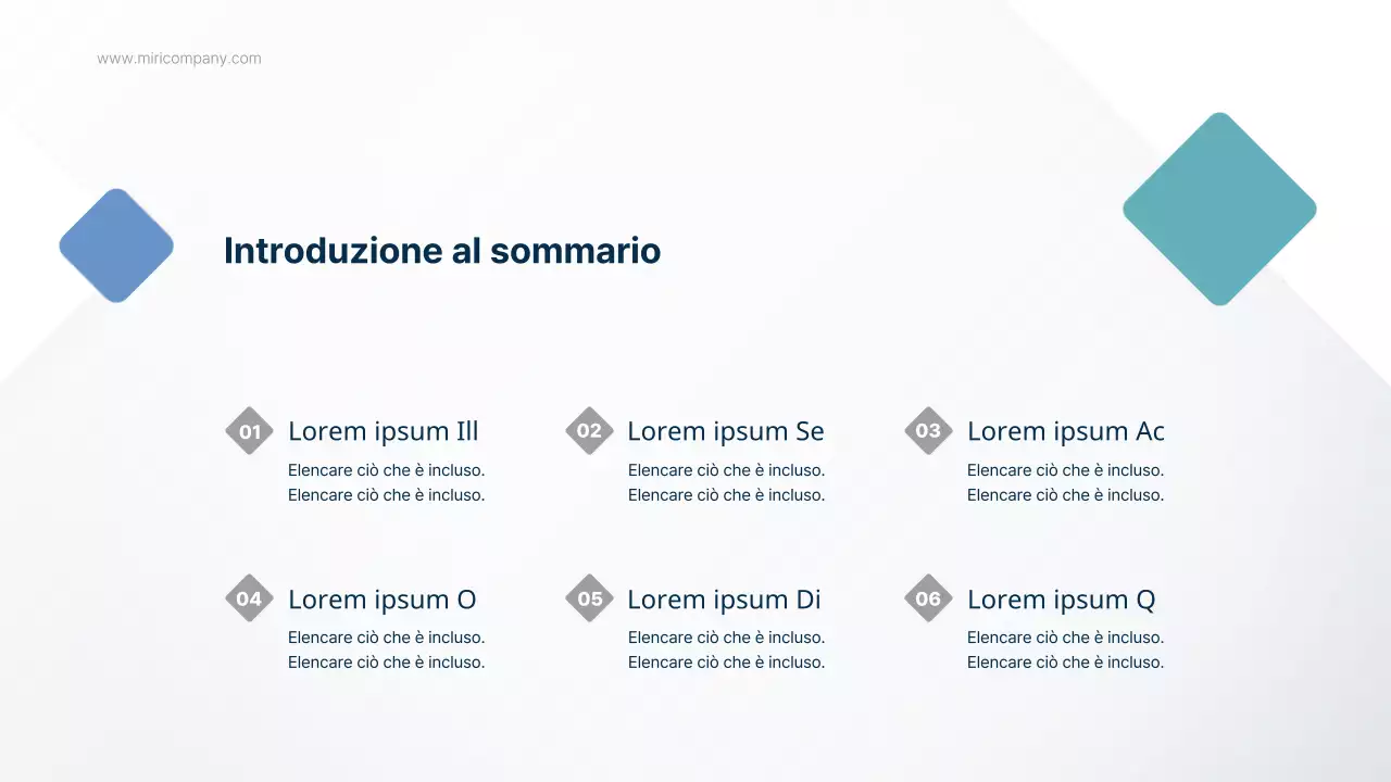 Un semplice rapporto per il settore pubblico in blu chiaro e menta