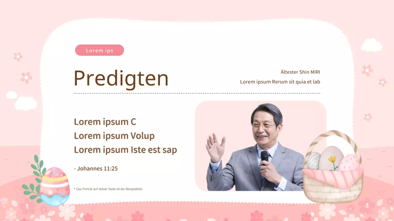 Rosa und frühlingshafte Andachtsmittel mit frühlingshaftem Einschlag