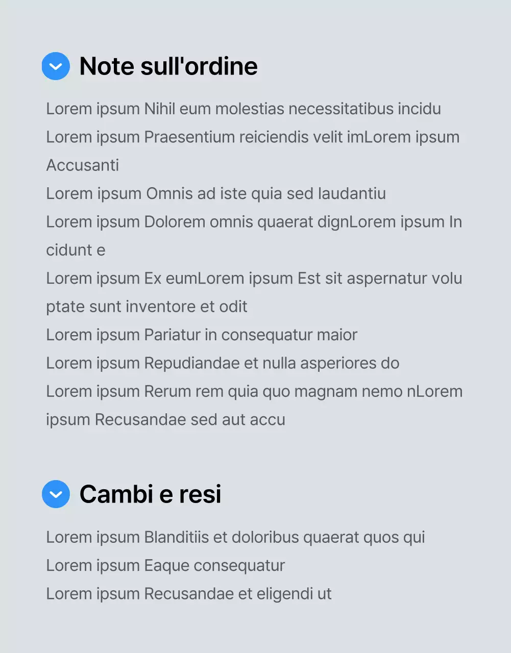 Promuovere una pagina di dettaglio mobile di moda blu e bianca di tendenza