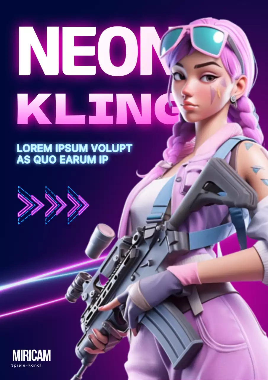 Werbung für das Cyberpunk-Spiel von Black und Bora