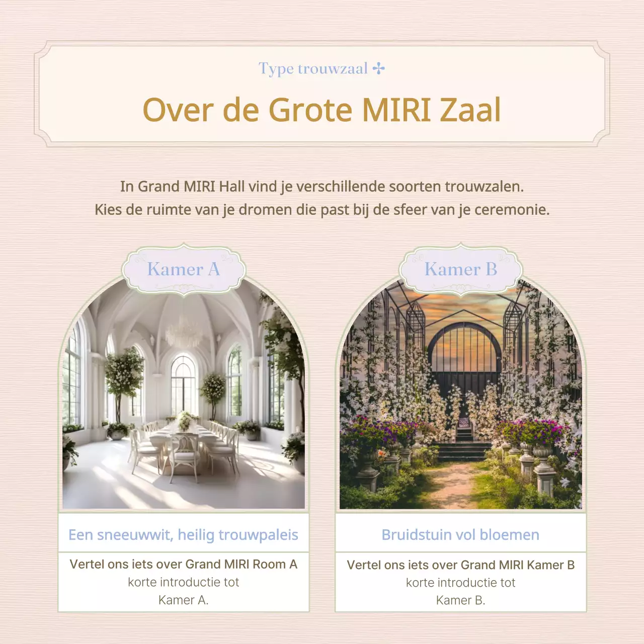 Promoot een klassieke lavendel en roze trouwlocatie